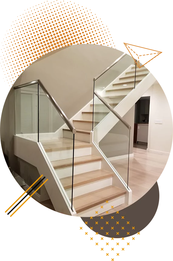 Staircase with Glass Panels | The Glass Balustrading